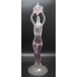 Glasskulptur 'Bacchantinnen Akt' / A glass sculpture of a Bacchante, Seguso Murano, Italien, ...