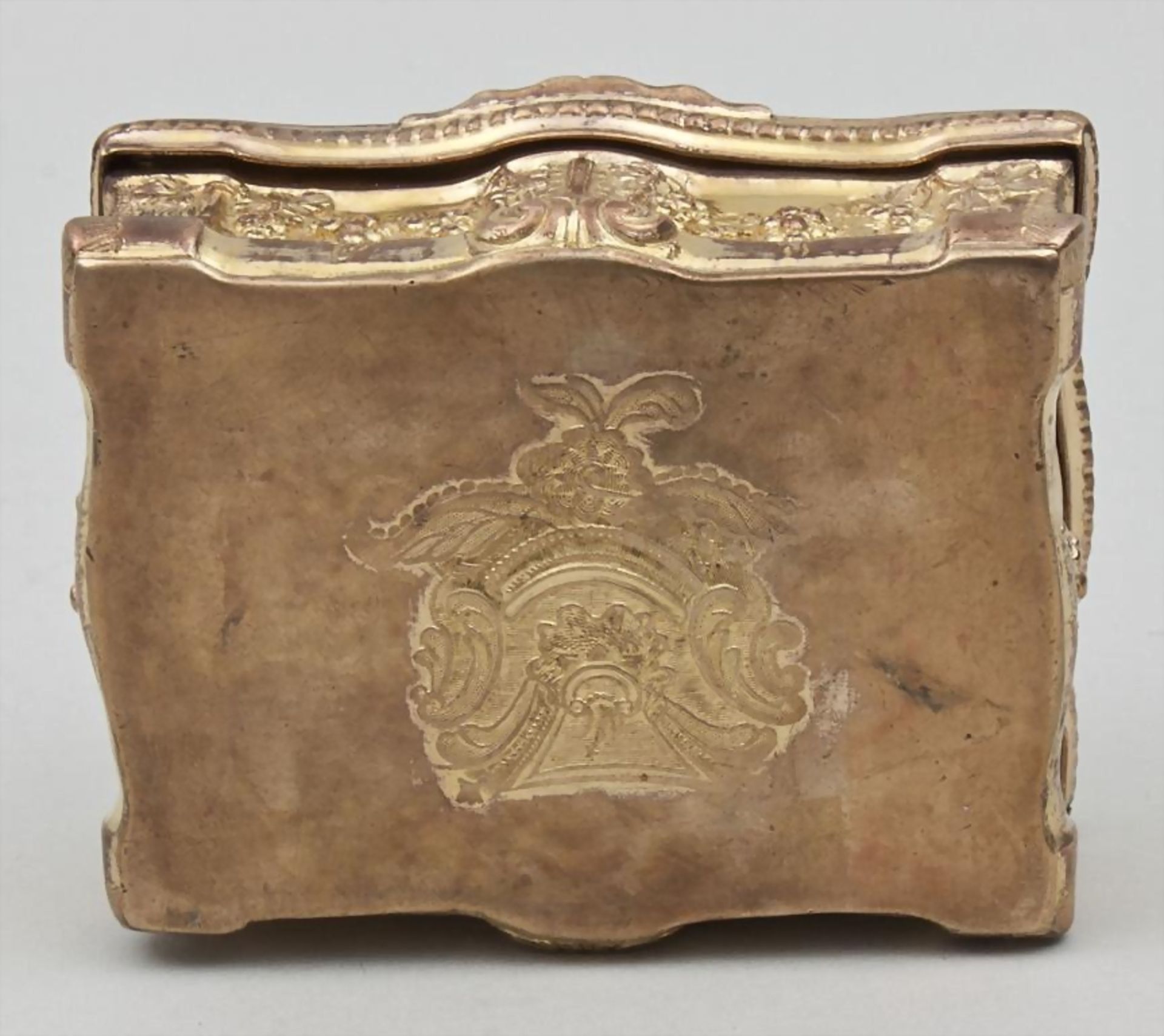 Barocke Bronze Tabatiere / Schnupftabakdose / A Baroque bronze snuffbox, um 1750 - Bild 3 aus 4