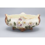 Jugendstil Jardiniere mit Apfelblüten / An Art Nouveau ceramic cachepot with apple branches, ...