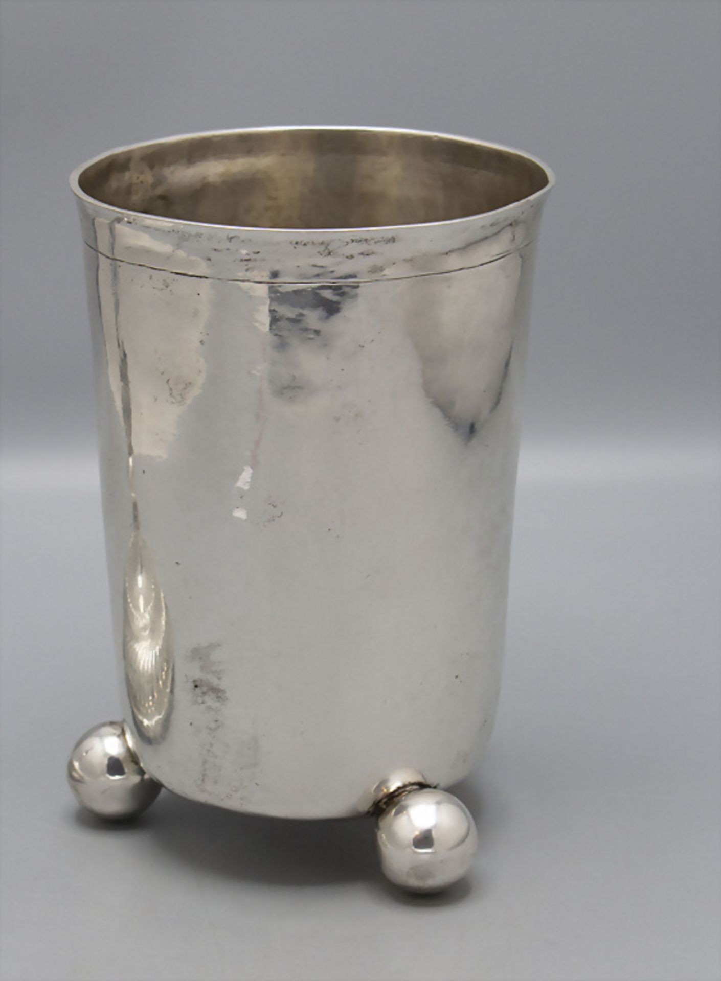 Barock Deckelbecher / A silver Baroque beaker with lid, wohl Andreas Vente, Kleve, um 1710 - Bild 3 aus 5