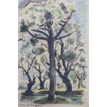 Michel ADLEN (1898-1980), 'Hain bei Cros de Cagnes' / 'A grove by Cros de Cagnes', 1958