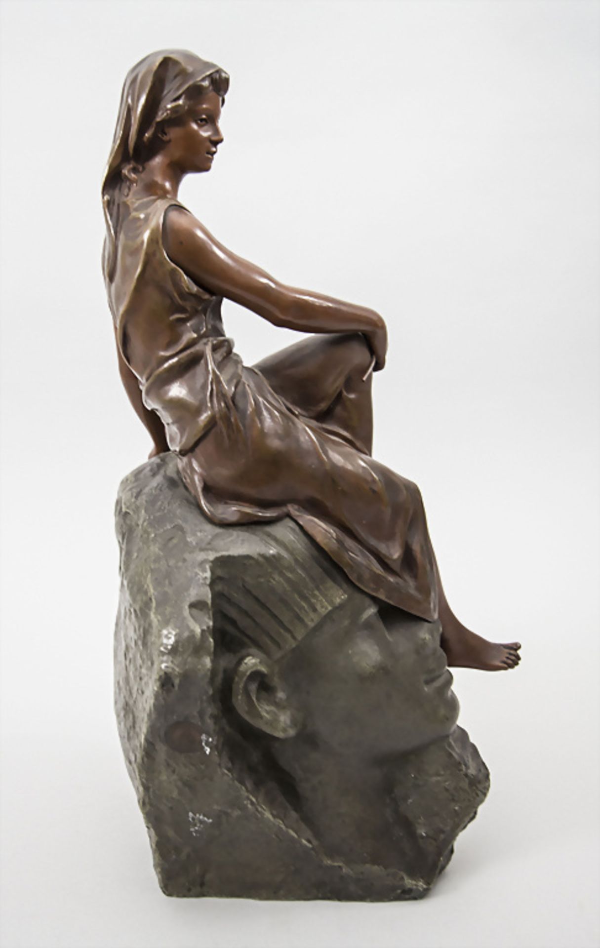 Antoine BOFILL (c.1875-1939/53), Bronze Skulptur 'Orientalin auf einer Sphinx' / A bronze ... - Bild 2 aus 8