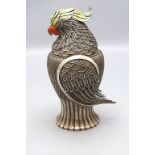 Deckeldose 'Papagei' / A silver lidded box 'Parrot'