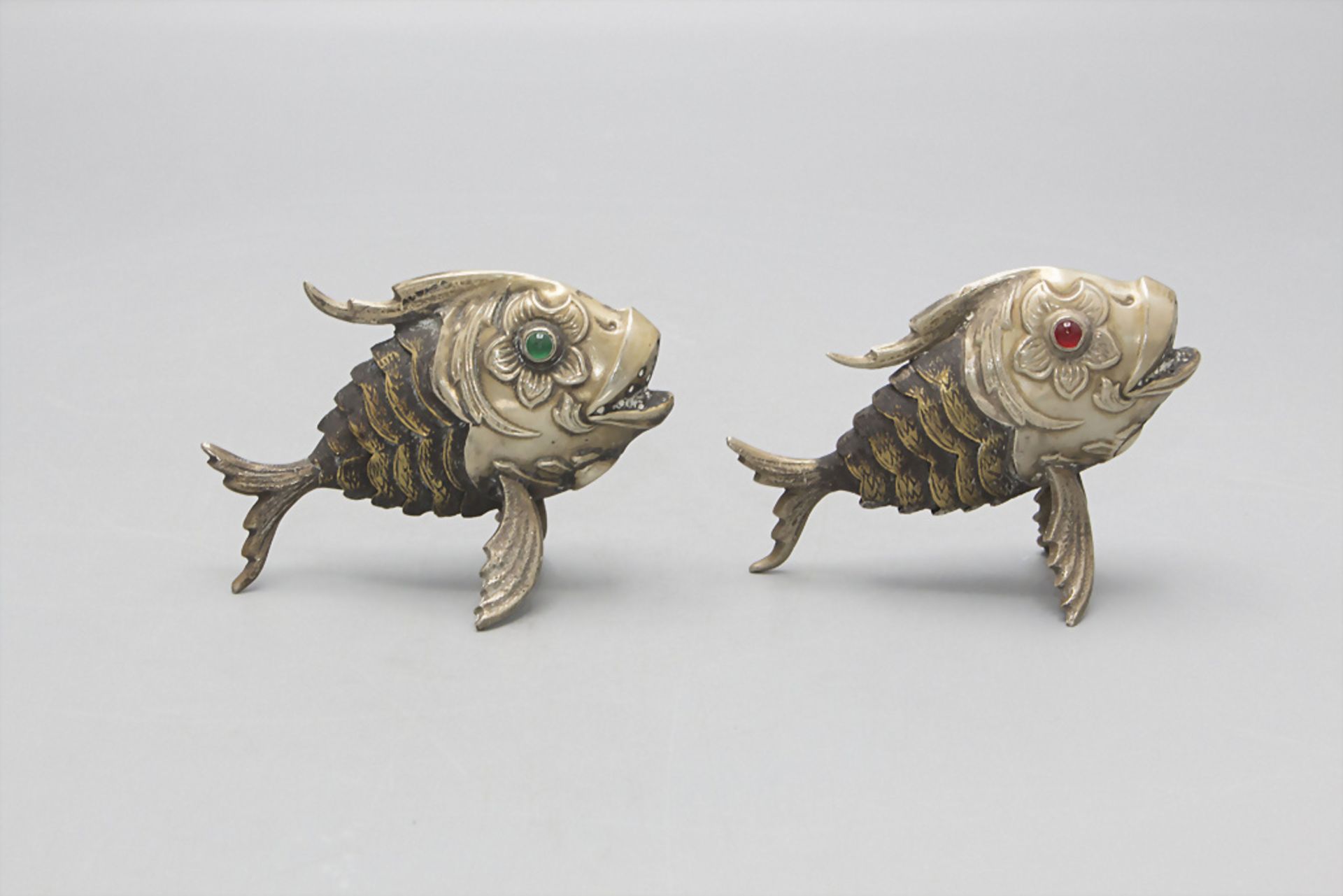 Paar Fische als Salz- und Pfefferstreuer / Two fishes as salt and pepper shakers, wohl ... - Image 3 of 6