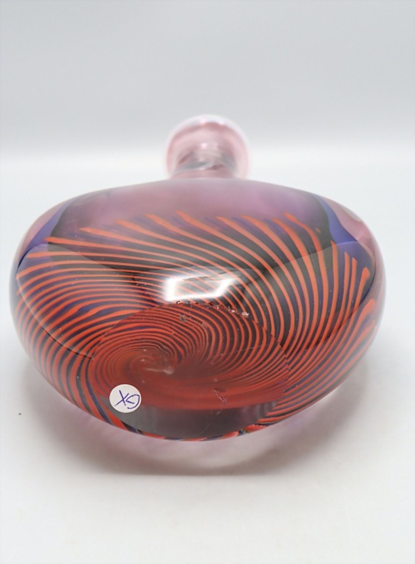 Glasziervase / A decorative glass vase 'Sommerso', Flavio Poli, Murano, 1960er Jahre - Bild 6 aus 6