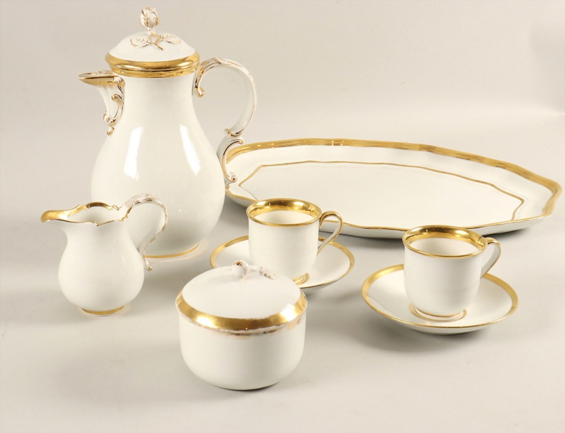 Porzellanservice für 2 Personen / A porcelain service 'Tête à Tête', Meissen, 1860-1924