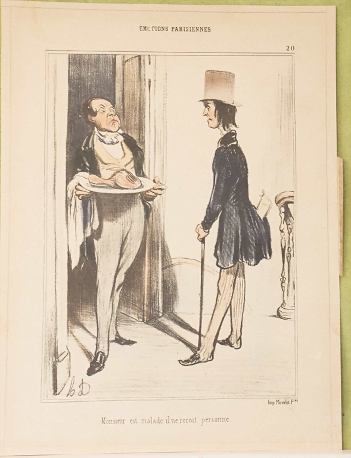 Honoré Daumier (1808-1879), Blatt aus 'Émotions Parisiennes' / A sheet of Parisian emotions, ...