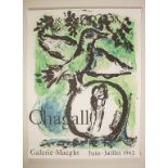 Marc CHAGALL (1887-1985), Ausstellungsplakat / Exhibition poster, Fondation Maeght, ...