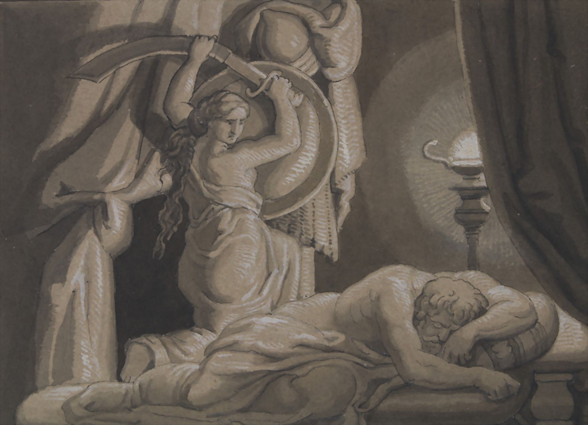 Carl Vornkeller (tätig um 1840), 'Judith und Holofernes' / 'Judith and Holofernes' - Image 5 of 6