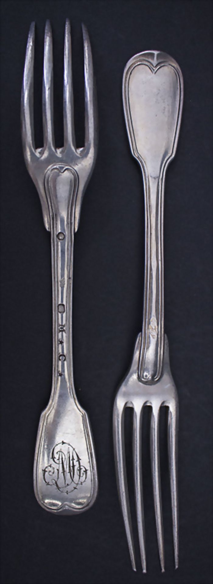 12-tlg. Silberbesteck / A 12-piece set of silver cutlery, J.L. Tardiou, Paris, nach 1819 - Bild 2 aus 6