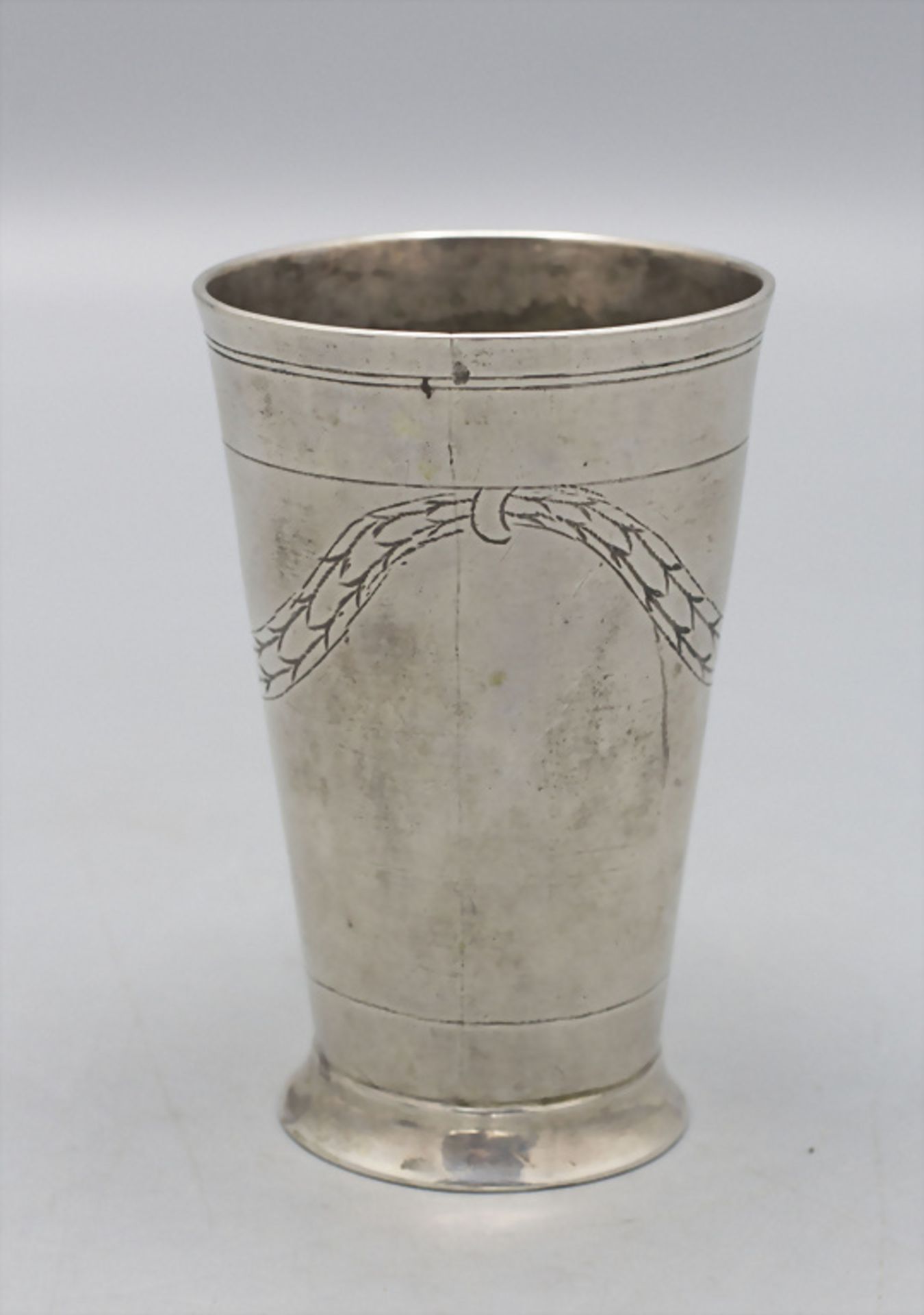 Klassizismus Becher / A Classicism silver beaker, Johann Friedrich Ehe, Nürnberg, 1779 - Bild 3 aus 4