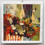 Claude FAUCHERE (*1936), 'Marché d'automne' / 'Herbstmarkt'