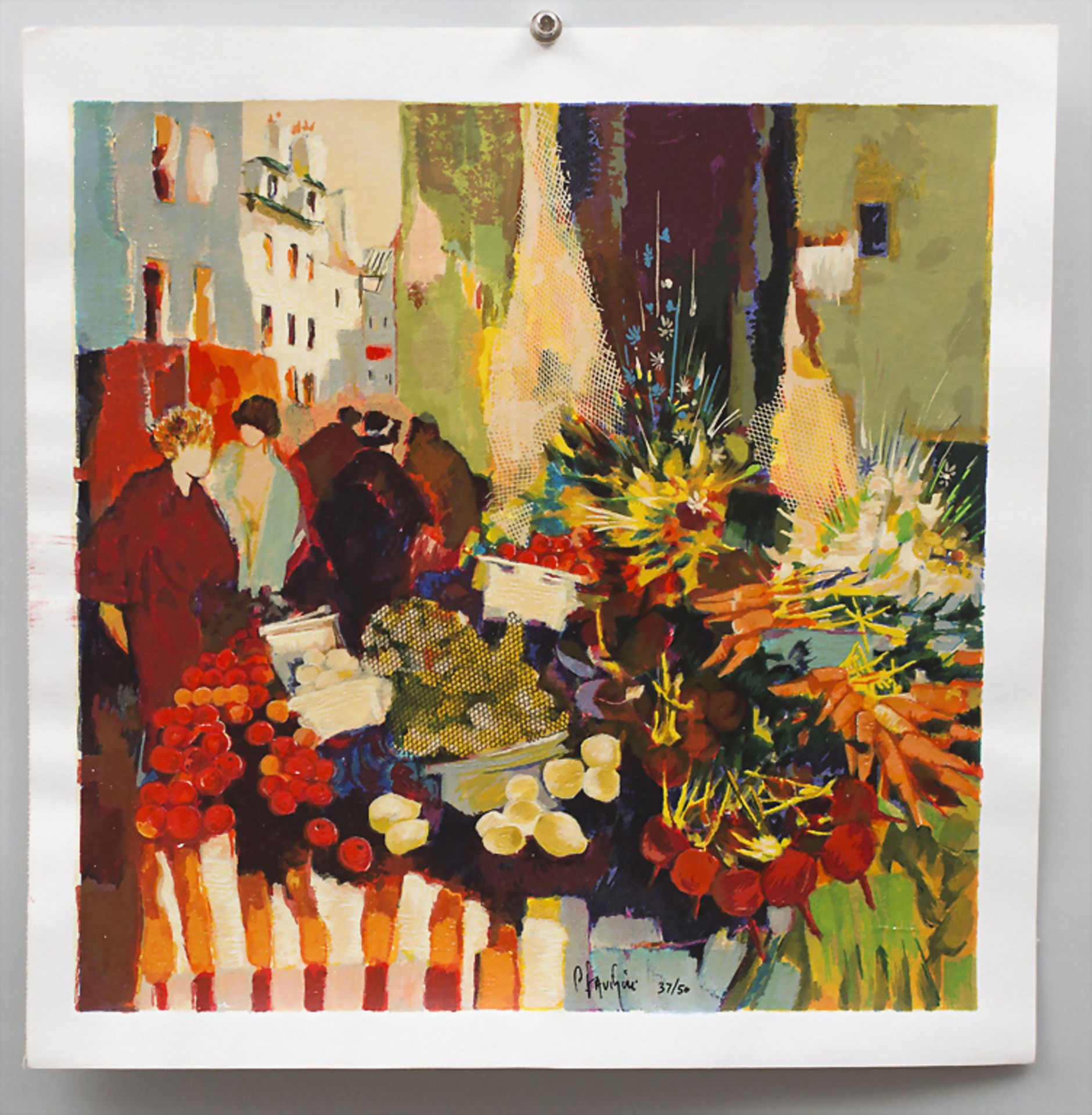 Claude FAUCHERE (*1936), 'Marché d'automne' / 'Herbstmarkt'
