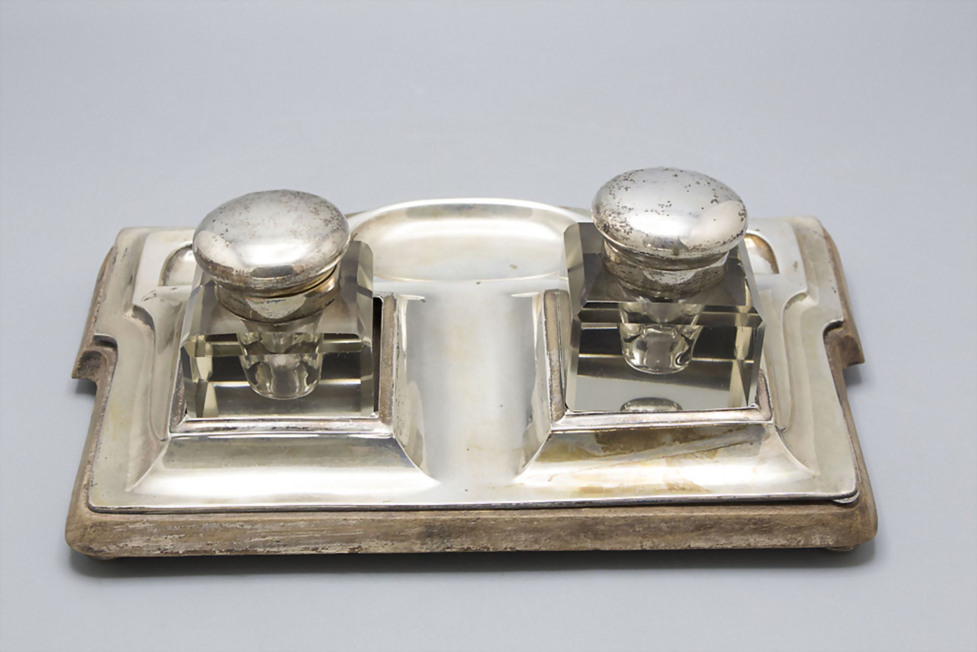 Schreibset / A silver writing set, deutsch, um 1920