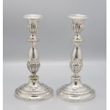 Paar Silber Kerzenleuchter / A pair of silver candlesticks, Moskau/Moscow, 1853