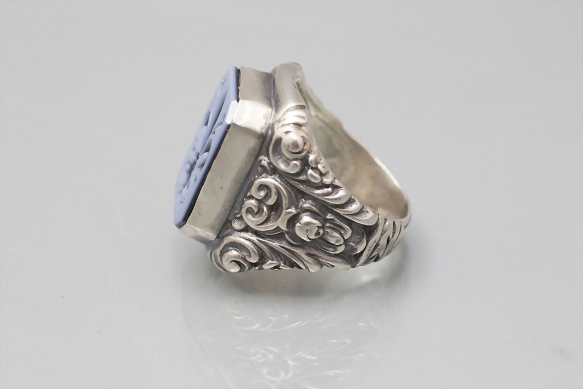 Siegelring / A silver seal ring, 20. Jh. - Image 2 of 4