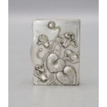 Jugendstil Streichholzetui / Dose / An Art Nouveau vesta case with cyclamen, Frankreich, um 1900