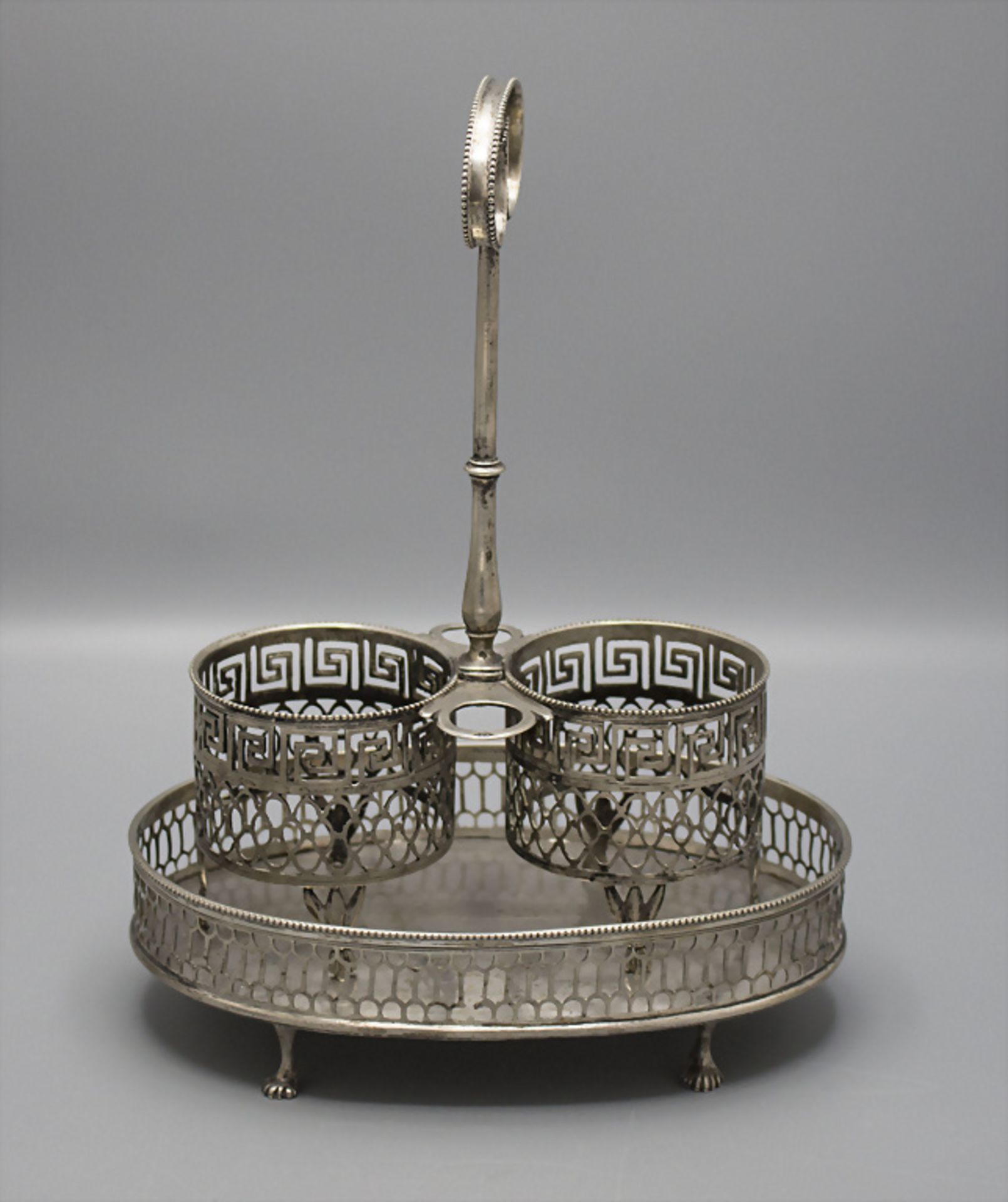 Louis-Seize-Huiliere / A silver oil and vinegar cruet set, Savoyen/Savoie, um 1790