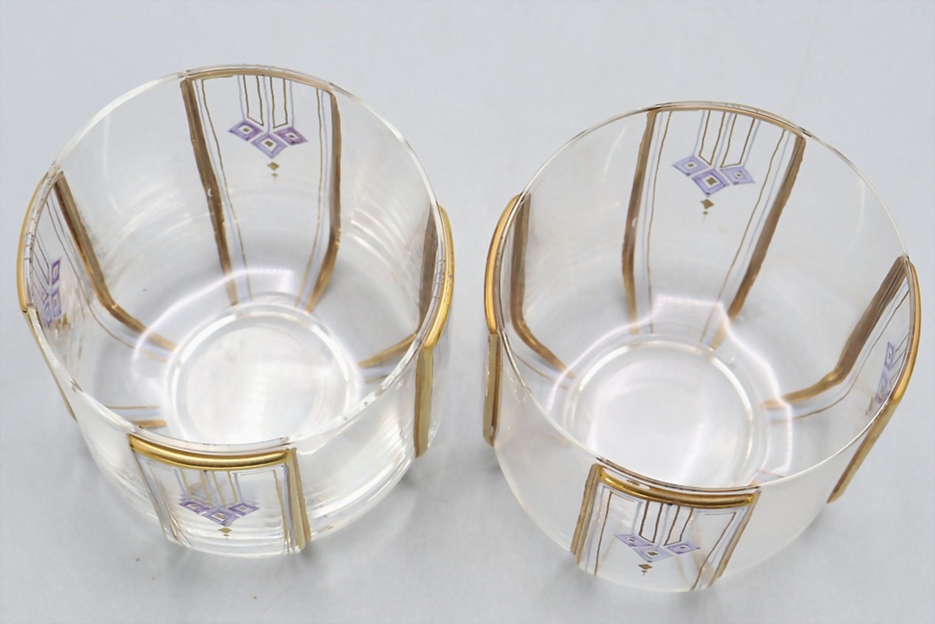 Zwei Art Déco Vasen / Two Art Deco glass vases, 20. Jh. - Bild 6 aus 6