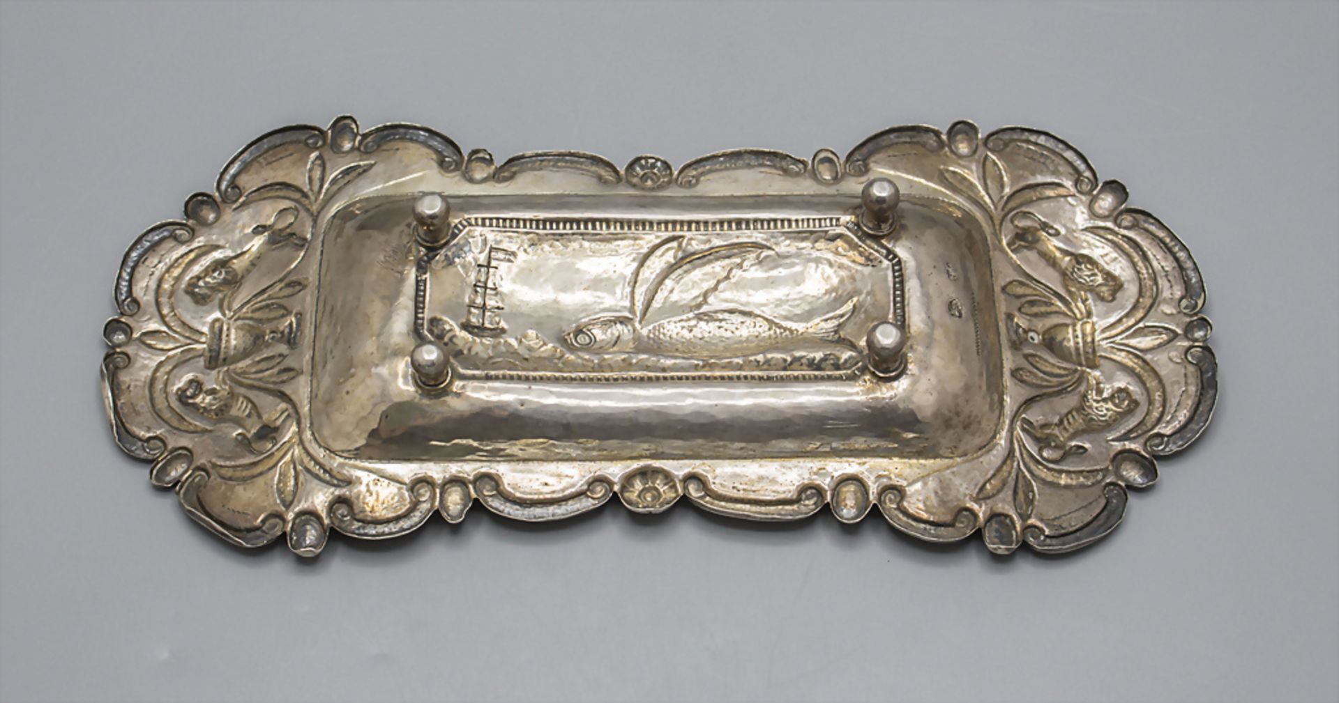 Zierschale / A decorative silver dish, Porto, 19. Jh. - Bild 2 aus 4