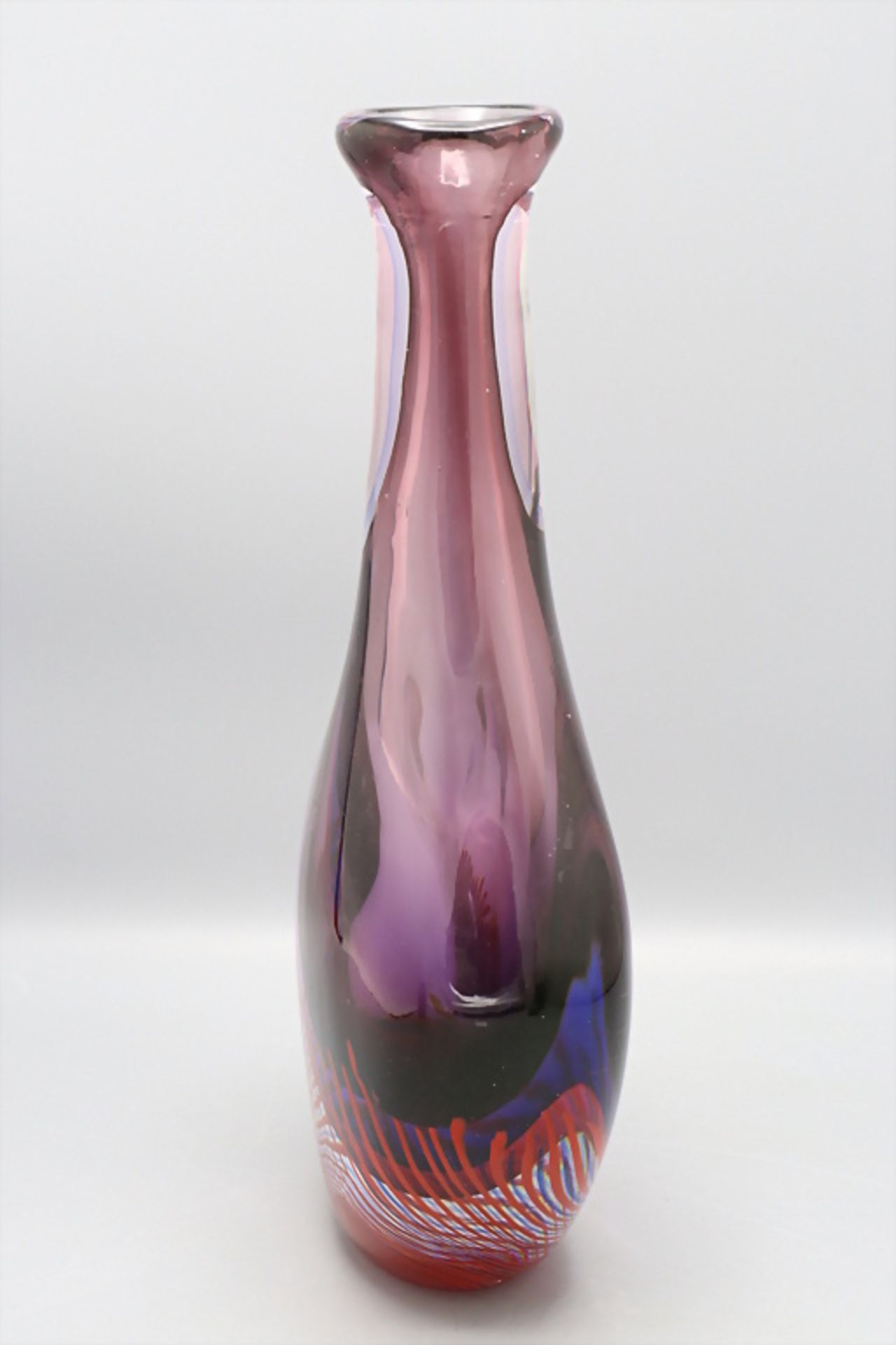 Glasziervase / A decorative glass vase 'Sommerso', Flavio Poli, Murano, 1960er Jahre - Bild 2 aus 6