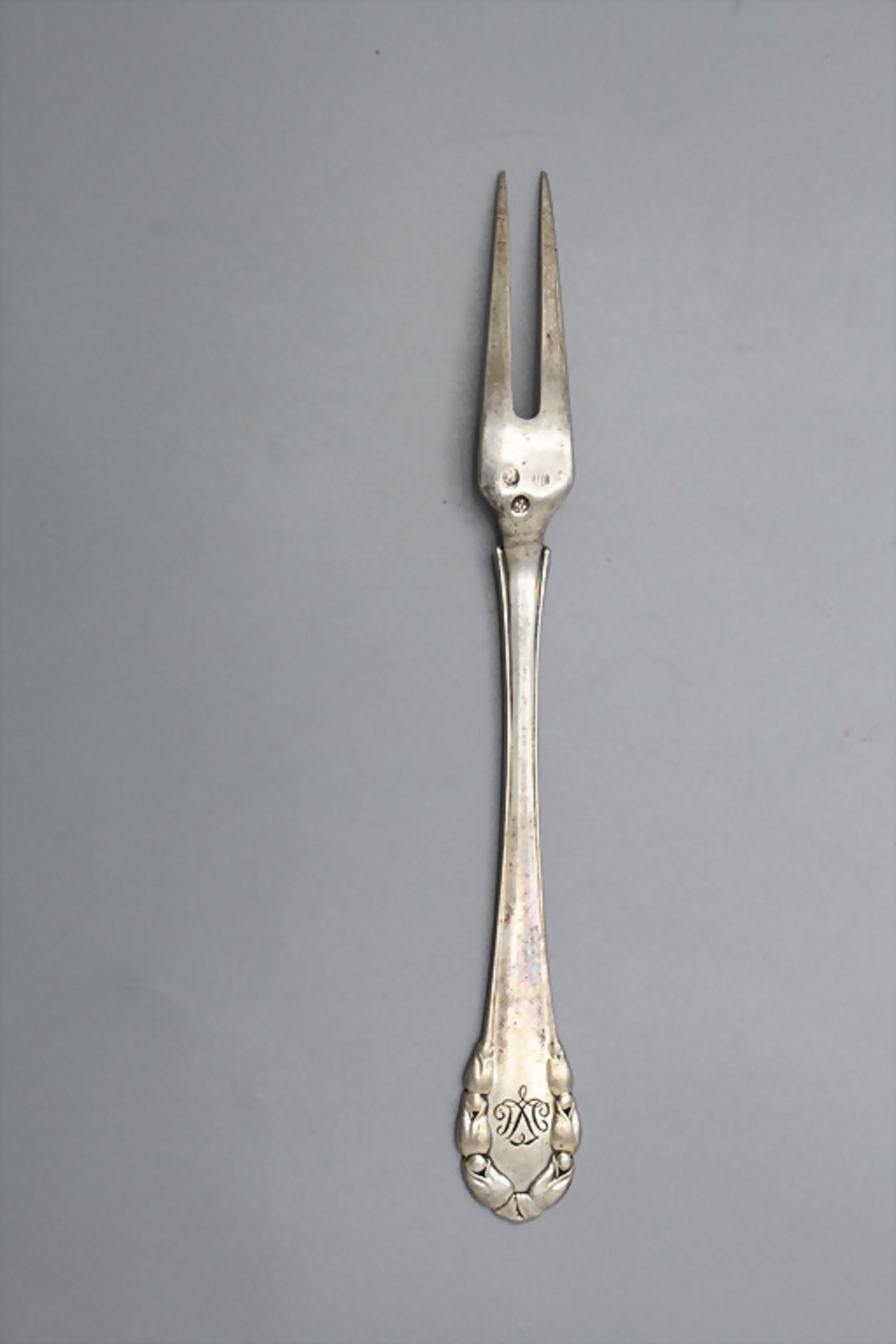 Aufschnittgabel 'Maiglöckchen' / A silver serving fork 'Lily of the Valley, Georg Jensen, ... - Image 2 of 5