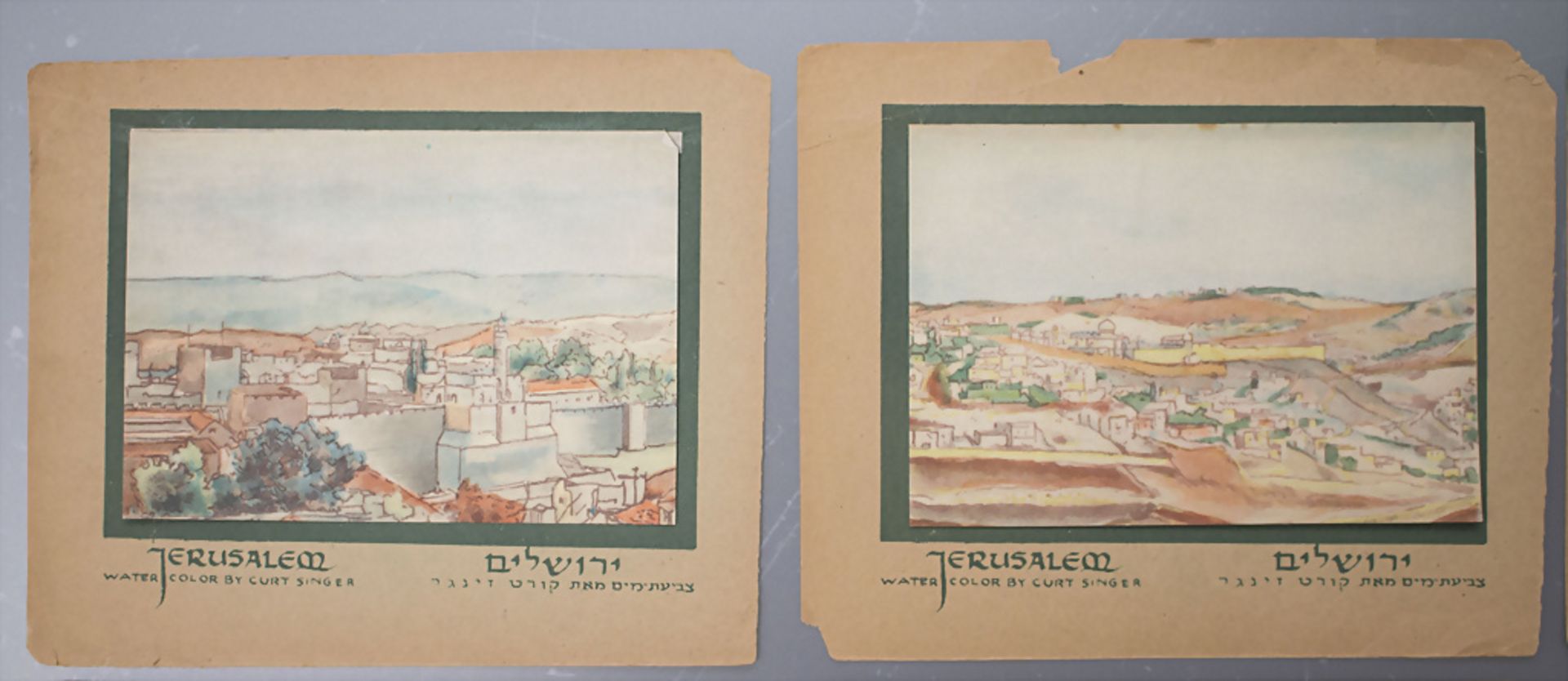 Kurt SINGER (1905-1989), 7 Ansichten von Jerusalem / A set of seven views of Jerusalem - Image 2 of 7
