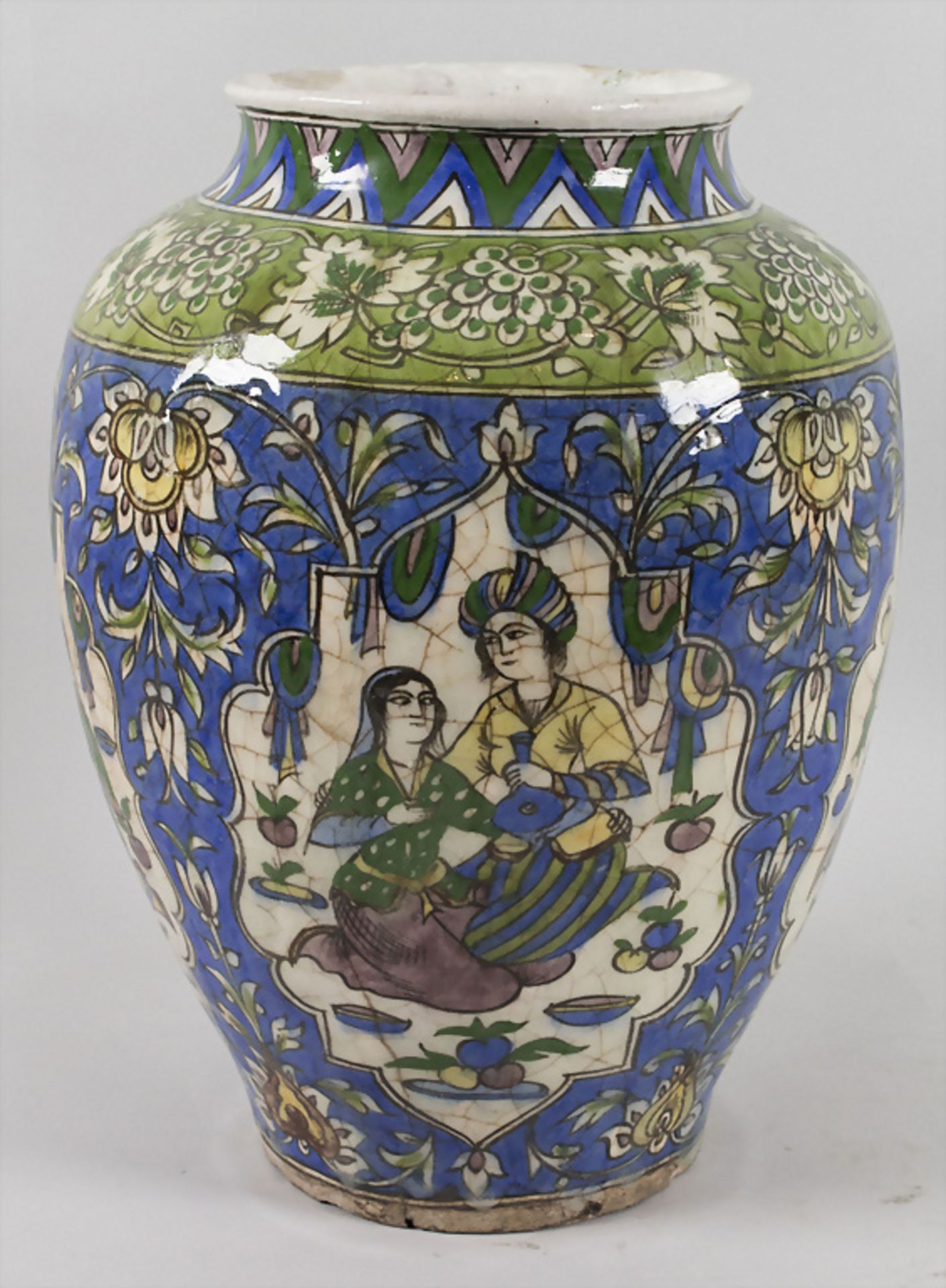 Große Qajar Vase / A large Qajar vase, Persien, 19. Jh. - Image 2 of 6