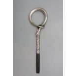 Jugendstil Stock- oder Schirmgriff mit Schlange / An Art Nouveau silver cane or umbrella ...