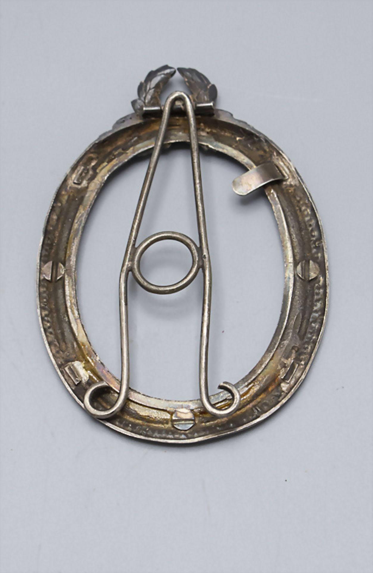 Ovaler Miniatur Silberrahmen / An oval miniature silver frame, Hènin & Cie, Paris, um 1900 - Bild 4 aus 4