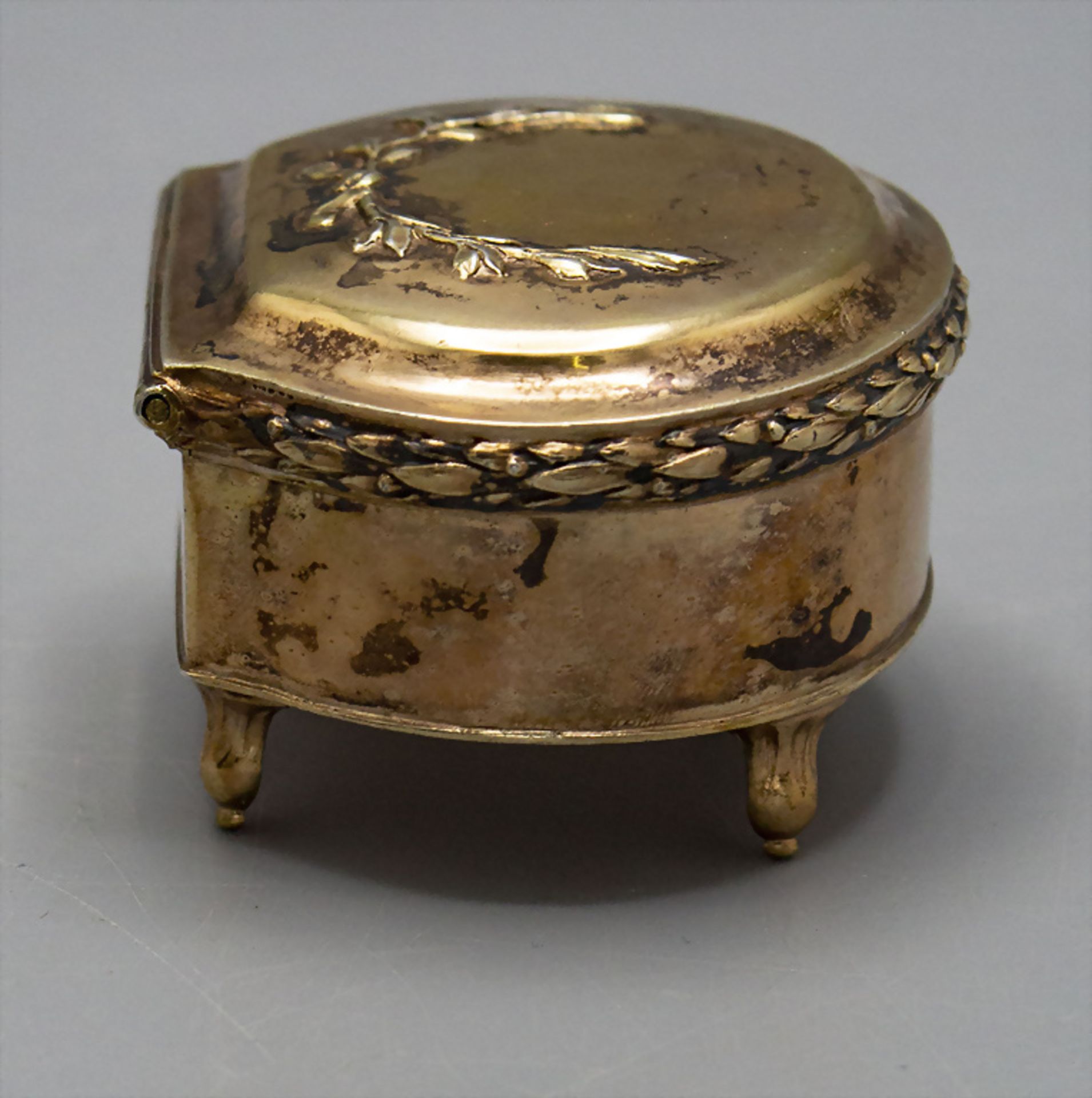 Louis-Seize Tabatiere / A silver snuff box / tobacco box, Samuel Bardet, Augsburg, 1785-1787 - Bild 2 aus 6