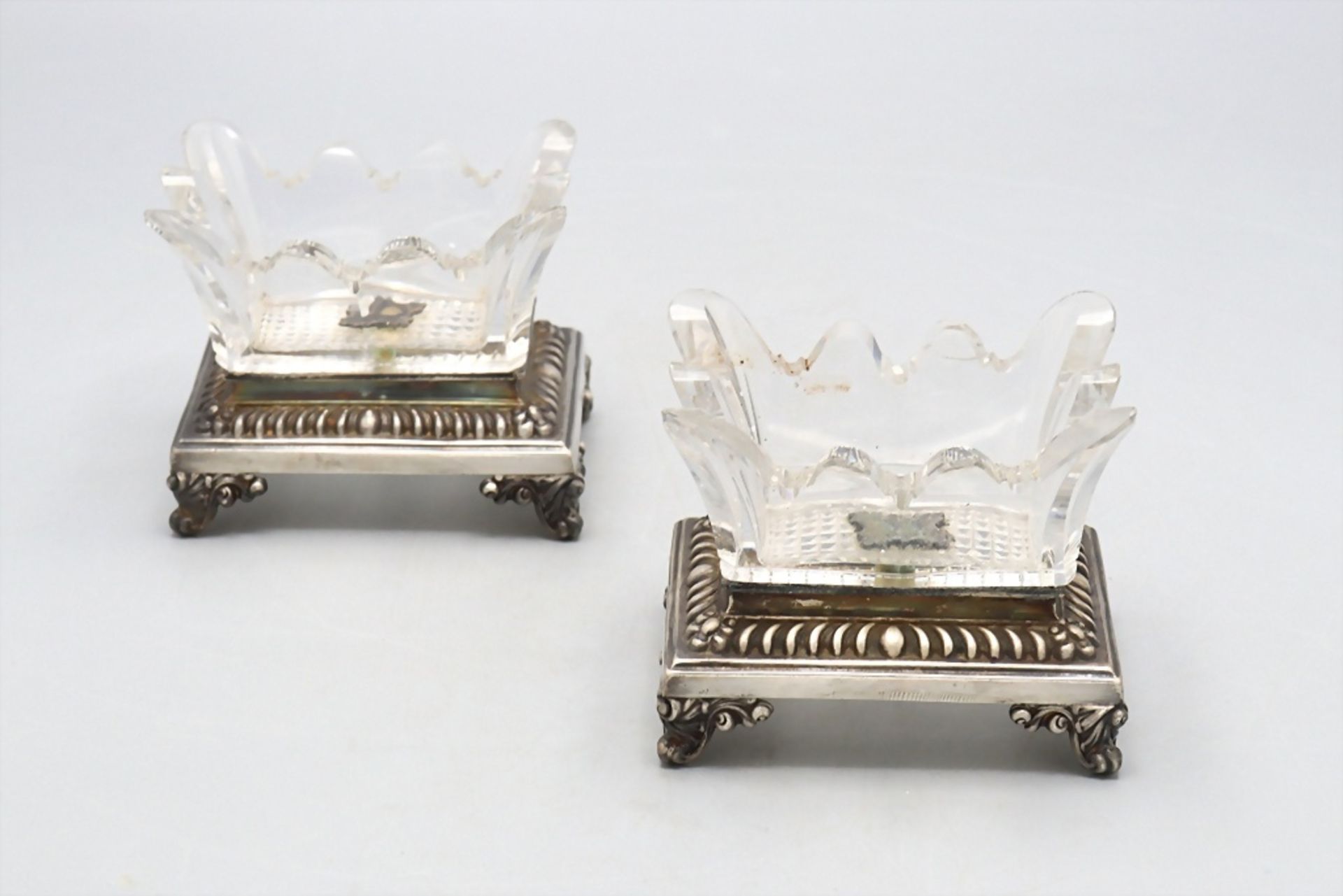 Paar Salieren / Gewürzschälchen / A pair of salt cellars, Alexandre-Auguste Turquet, Paris, um ...