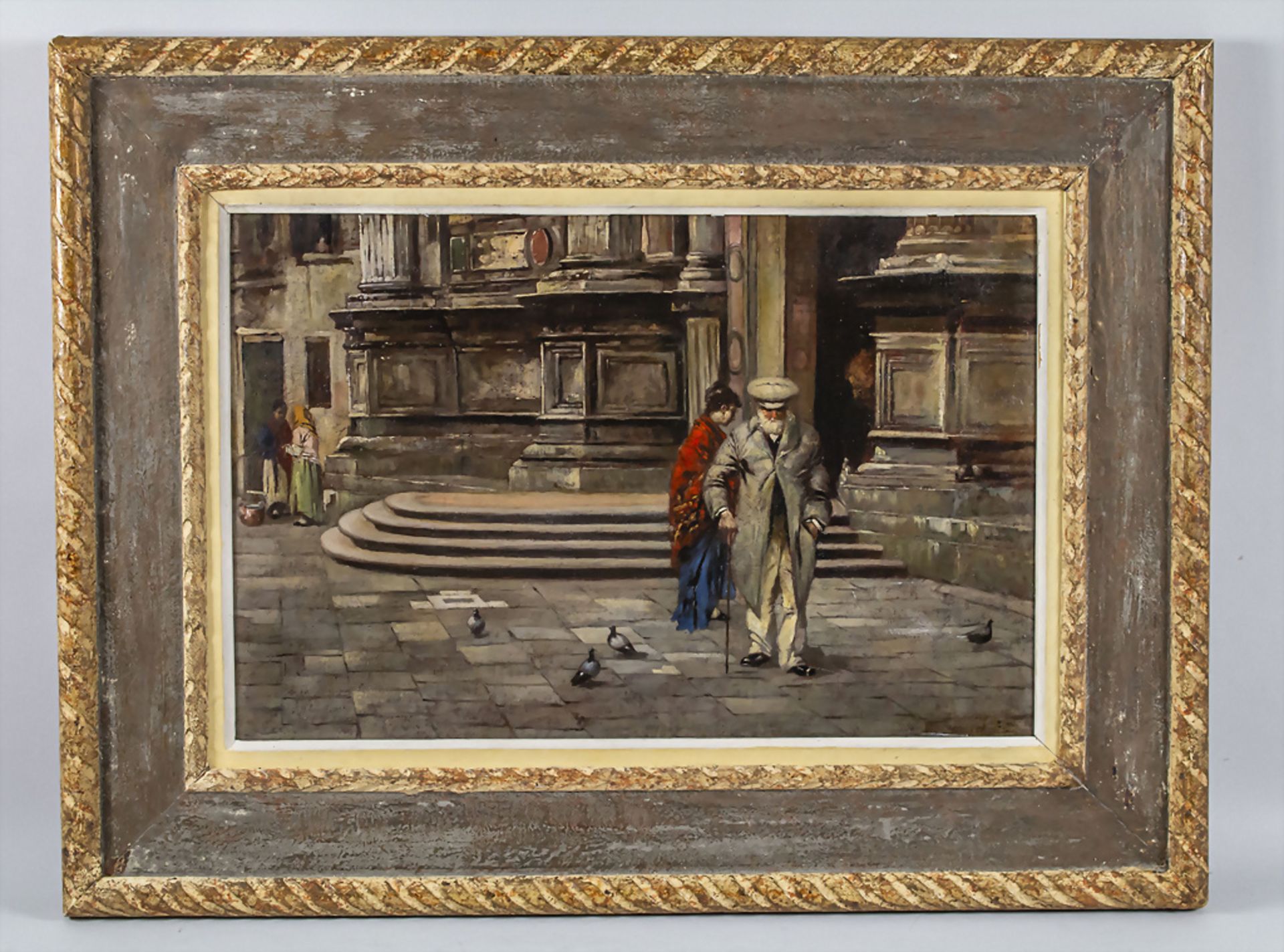 Giacomo FAVRETTO (1849-1887), 'La Sortie de l'église' / 'Beim Verlassen der Kirche' - Bild 2 aus 6