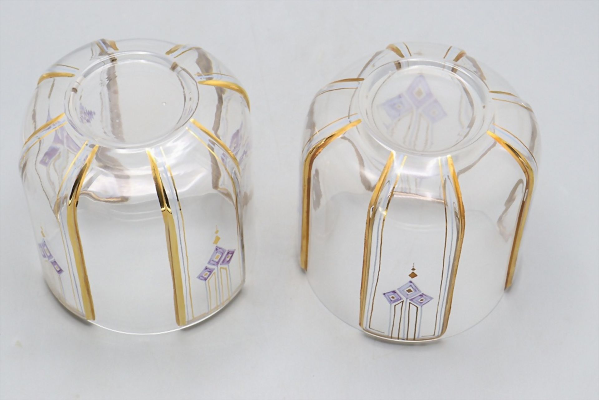 Zwei Art Déco Vasen / Two Art Deco glass vases, 20. Jh. - Bild 5 aus 6