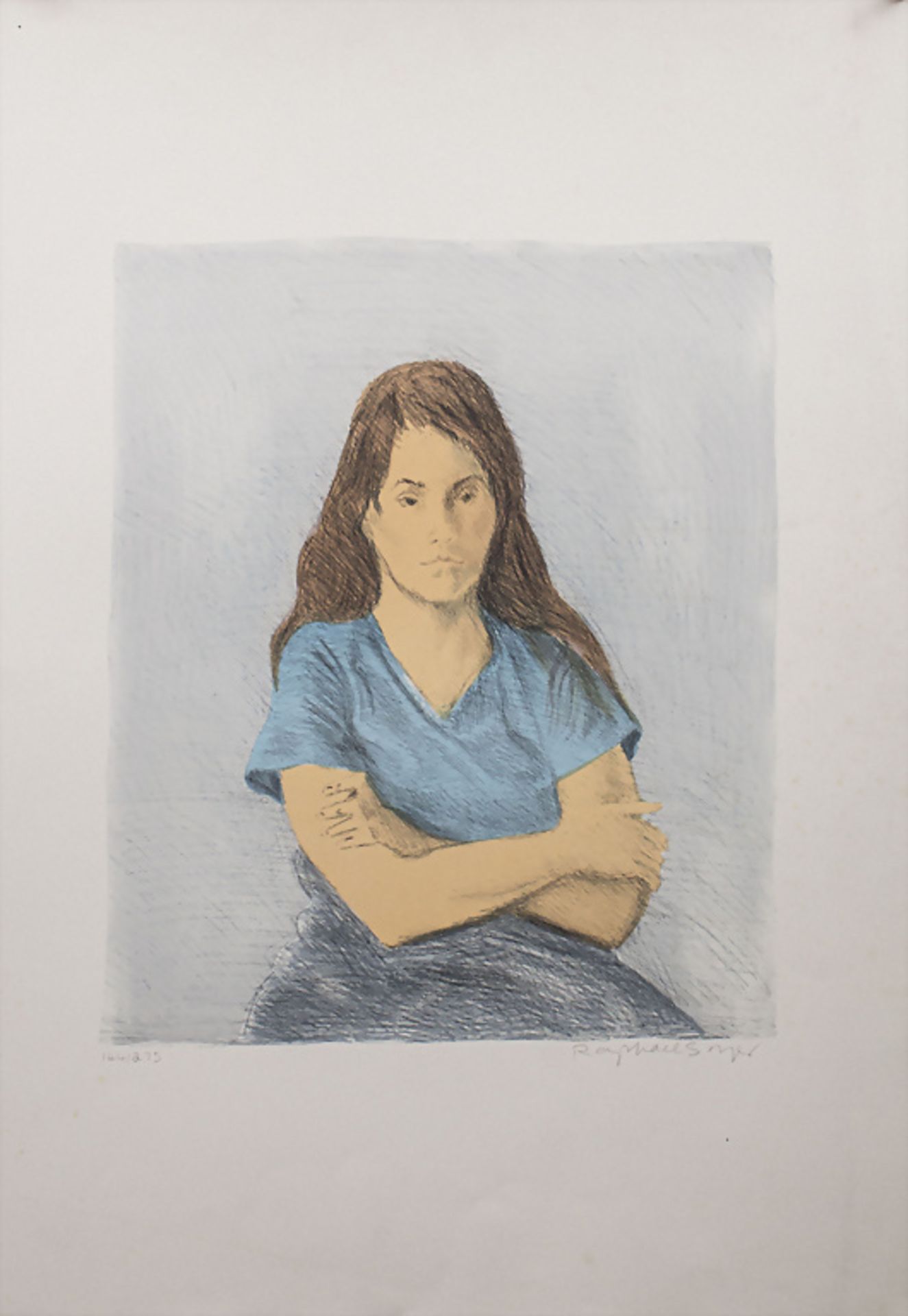 Raphael SOYER (1899-1987), 'Frau in Blau' / 'Woman in blue', 1979