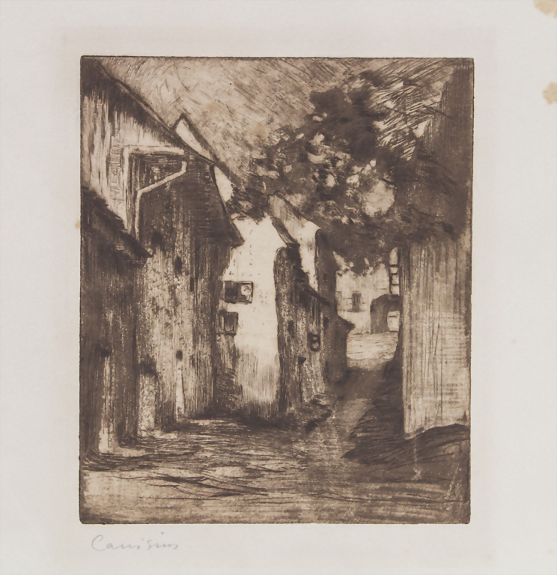 Richard Canisius (1872-1934), 'Gasse' / 'An alley' - Bild 2 aus 5