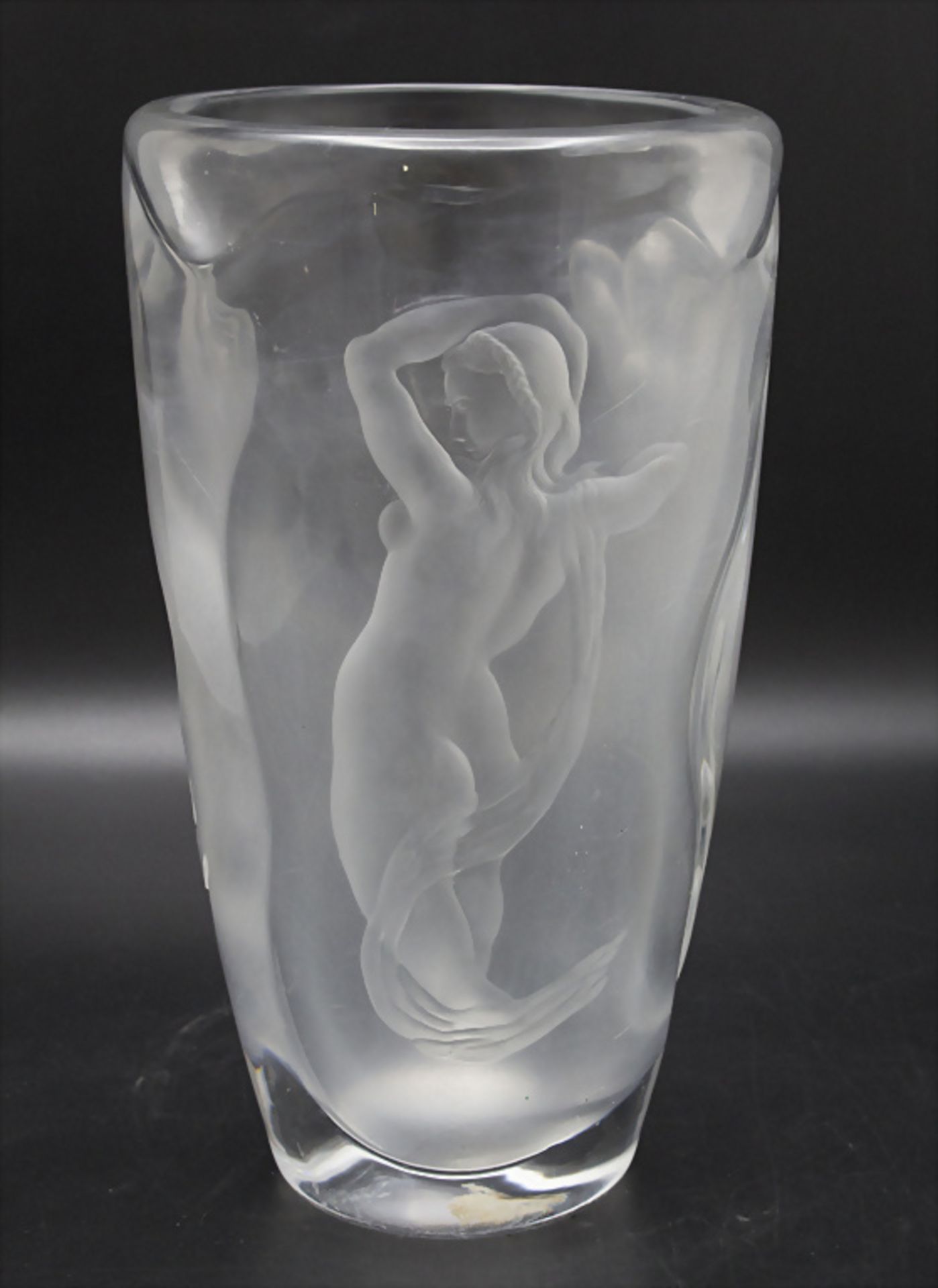 Glasziervase 'Drei Grazien' / A decorative glass vase 'Three Graces', Orrefors, Schweden, 1964