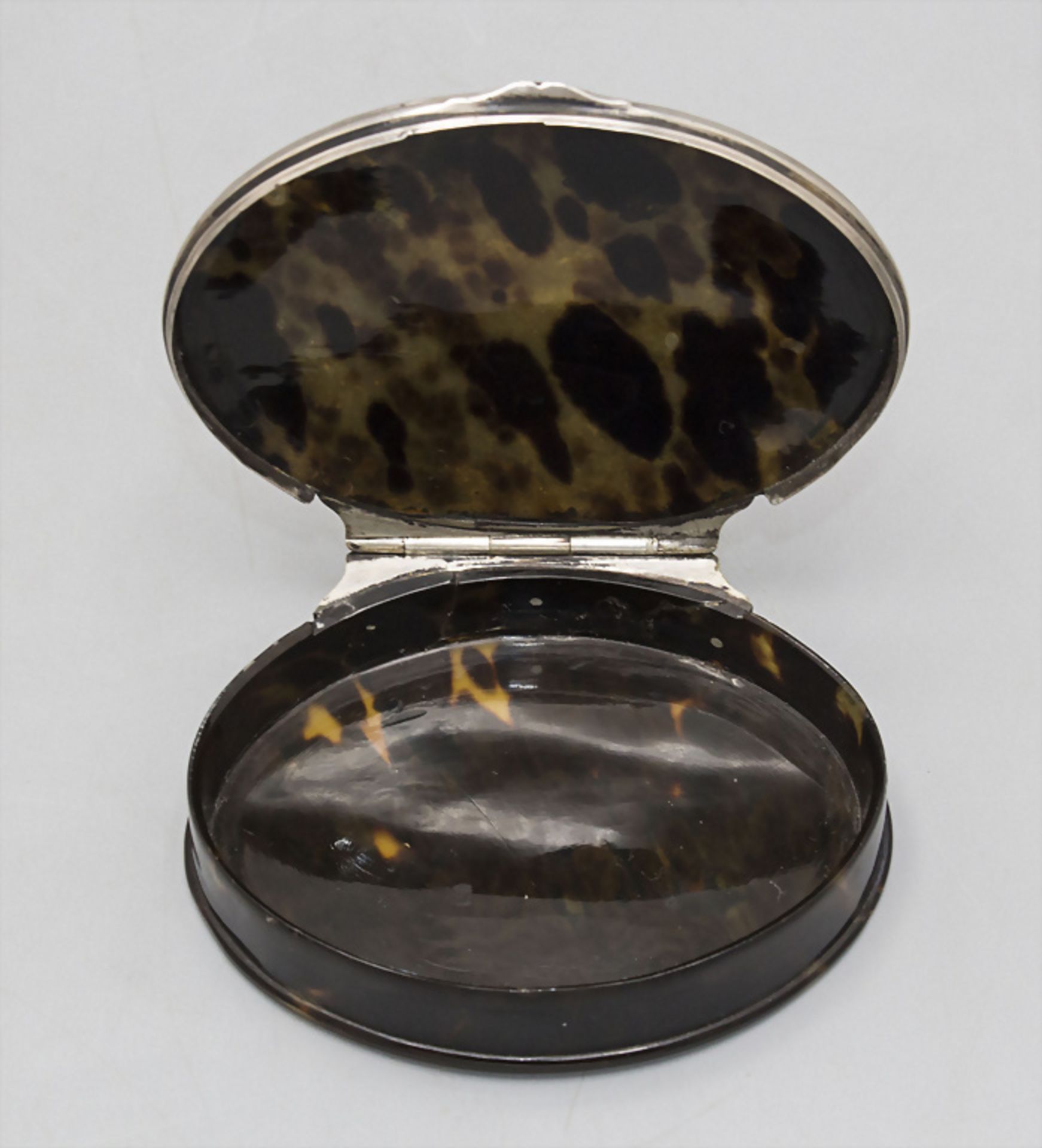 Ovale Tabatiere / Schnupftabakdose / An oval classicism snuff box, England, 18. Jh. - Bild 5 aus 6