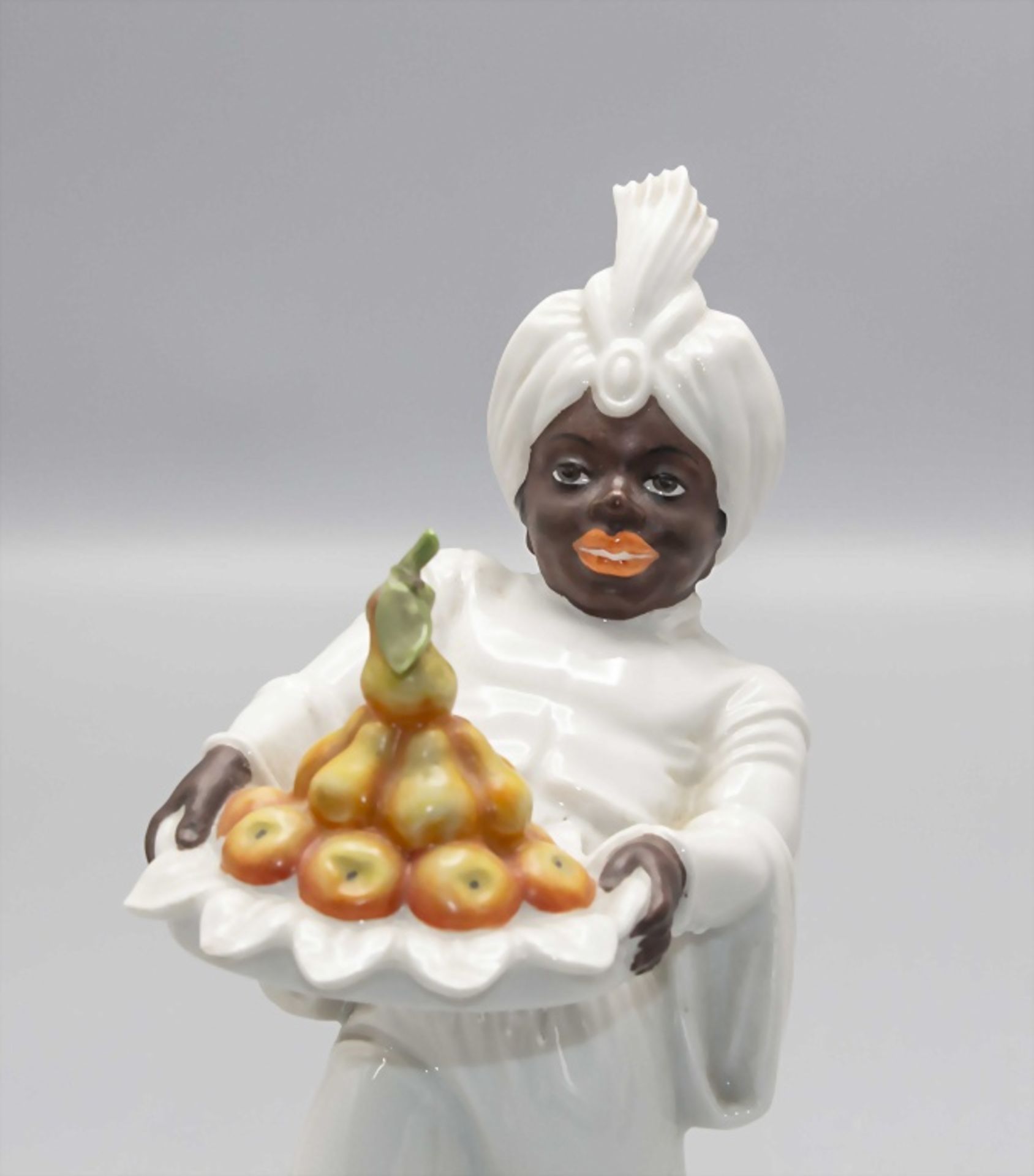 Mohr mit Früchtetablett / A blackamoor with a tray of fruits, Rosenthal, 1950er Jahre - Bild 4 aus 5