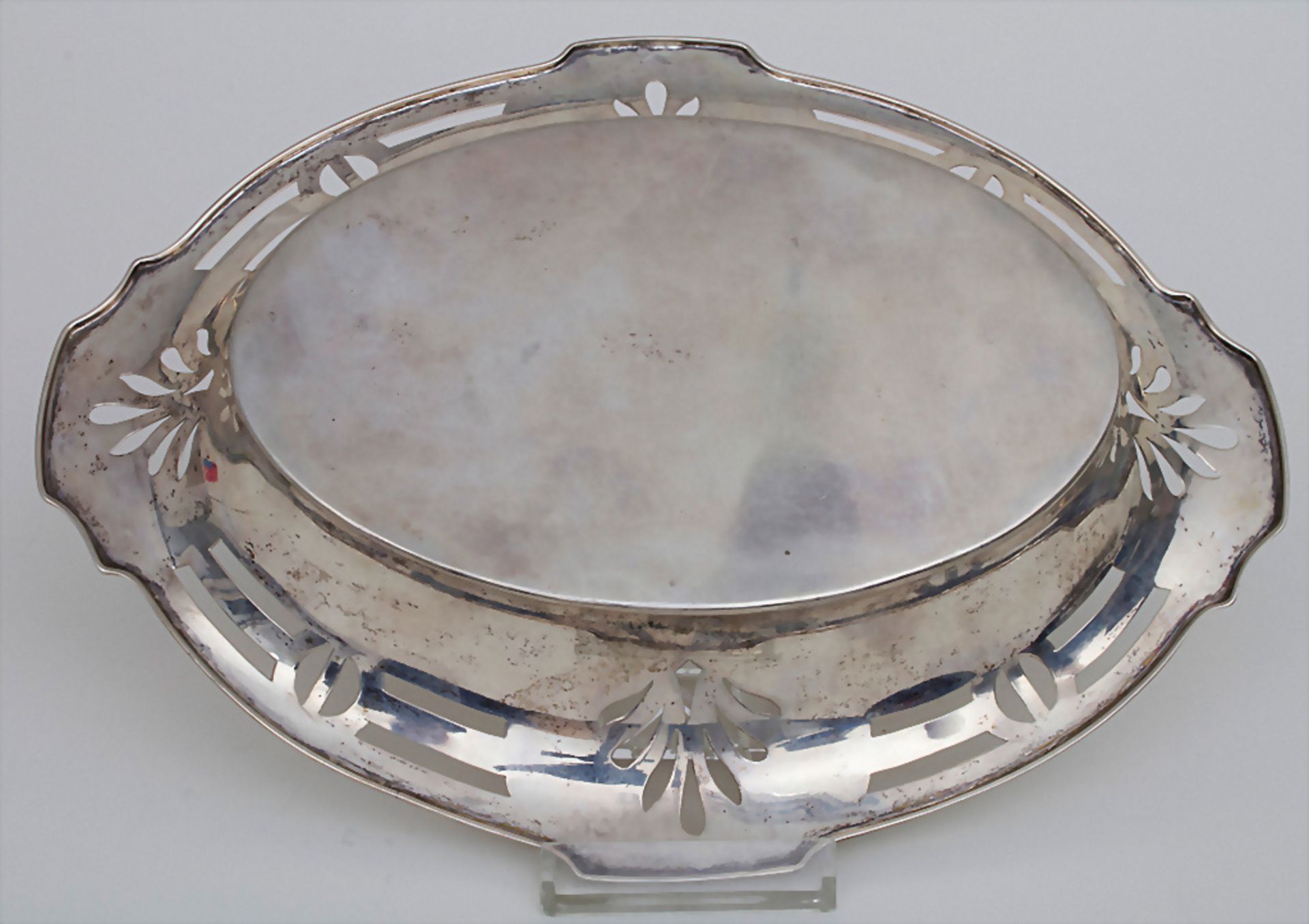 Ovale Jugendstil Silberschale / An oval Art Nouveau silver bowl, Wien / Vienna, um 1900 - Bild 2 aus 4