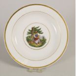 Teller mit junger Schwarzwälderin / A plate with a young Black Forest woman, KPM, Berlin, 19. Jh.