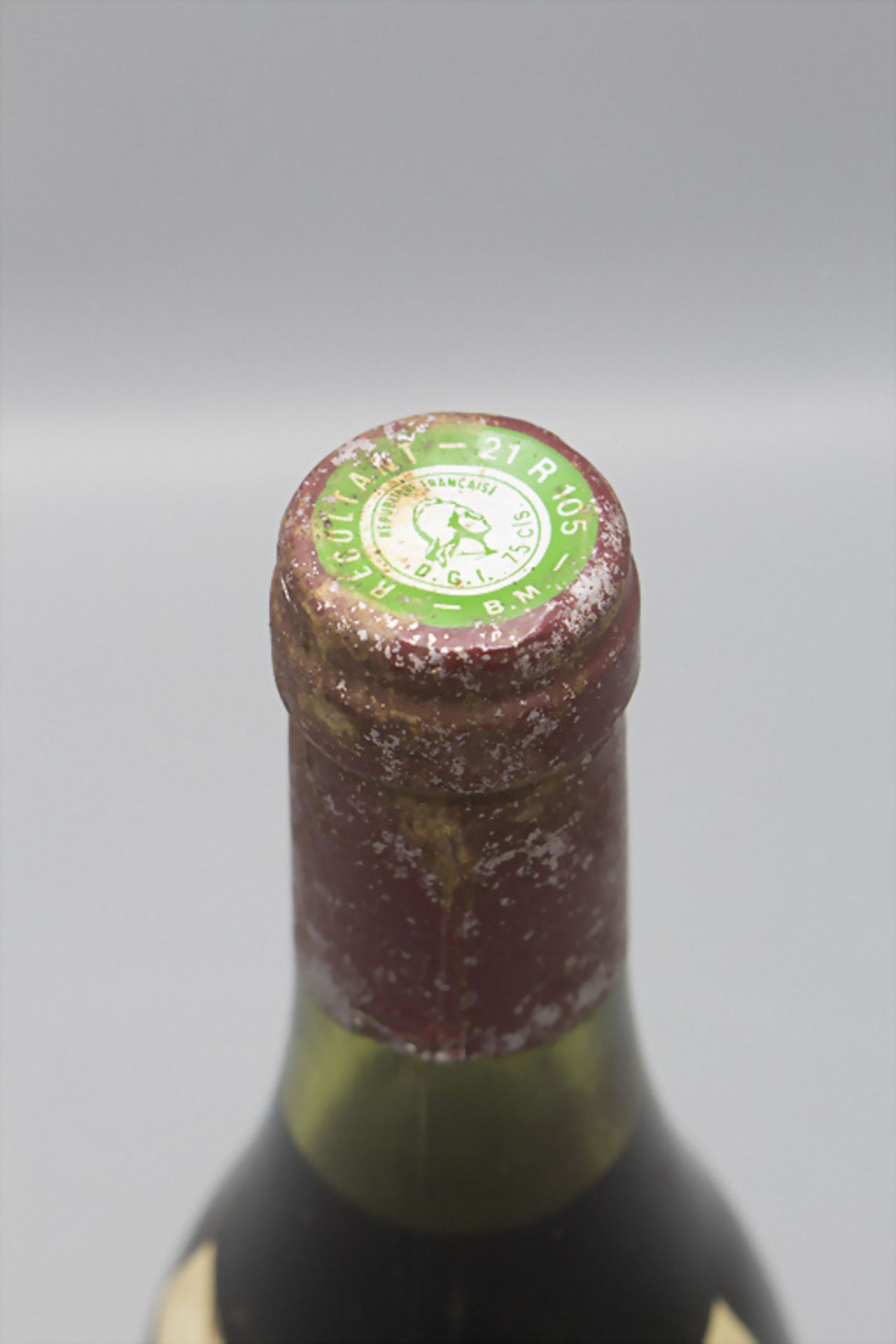 Flasche Wein / A bottle of wine 'Bourgogne Pinot Noir', 1989 - Bild 3 aus 3