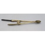 Empire Pastentenzange / Empire silver pastry tongs, Mainz, um 1800