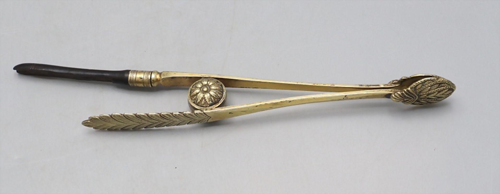 Empire Pastentenzange / Empire silver pastry tongs, Mainz, um 1800