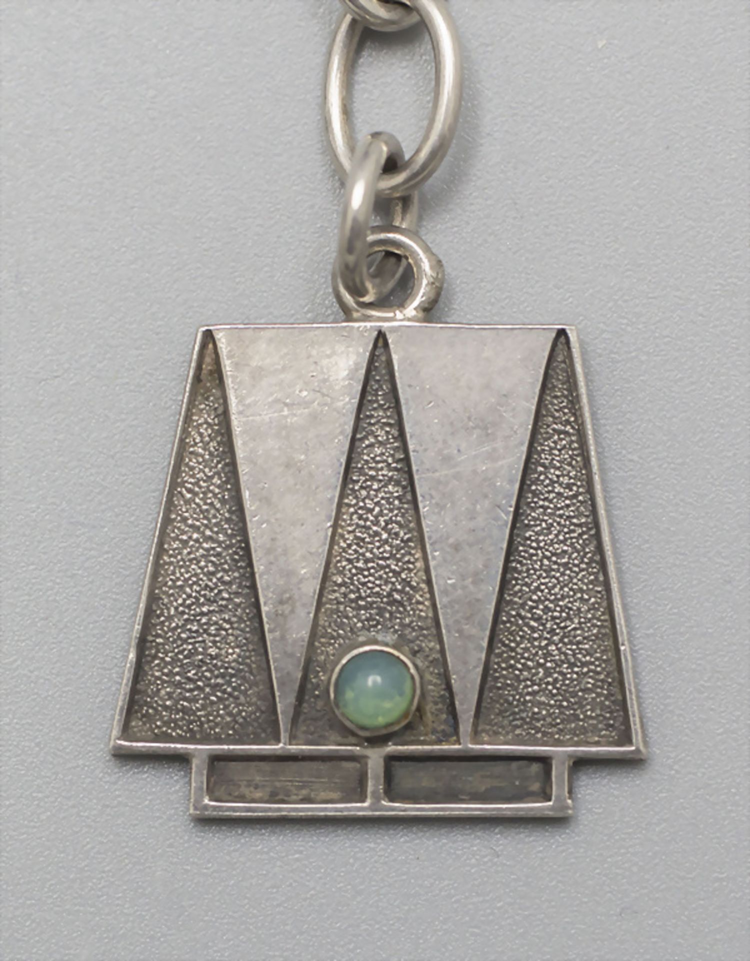 Jugendstil Anhänger mit Armband / An Art Nouveau pendant with bracelet, wohl Pforzheim, um 1900 - Bild 2 aus 3