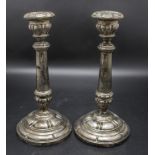 Paar Empire Kerzenleuchter / A pair of Empire silver candlesticks, Turin/Torino, um 1820