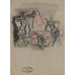 Maurice Berdon (20.Jh.), 'Sitzende Figuren' / 'Sitting figures', 20. Jh.