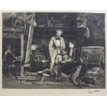 Mihály Munkácsy (1844-1900), 'Das Atelier des Künstlers' / 'The studio of the artist', 1876