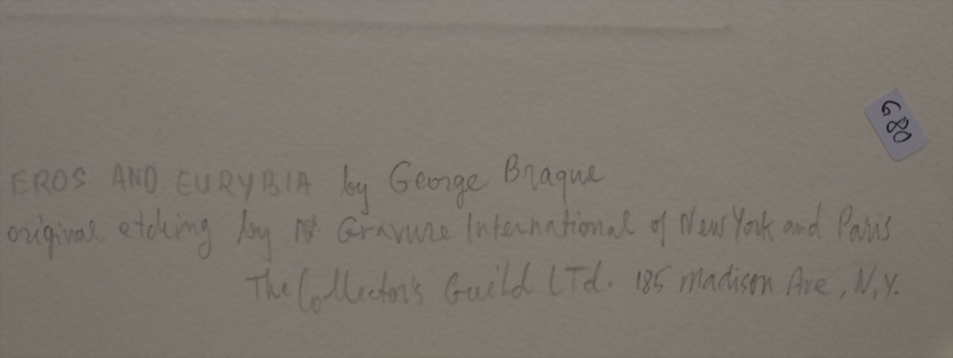 Georges BRAQUE (1882-1963), 'Eurybia et Eros', aus: 'Théogonie d'Hésiod' - Bild 5 aus 6