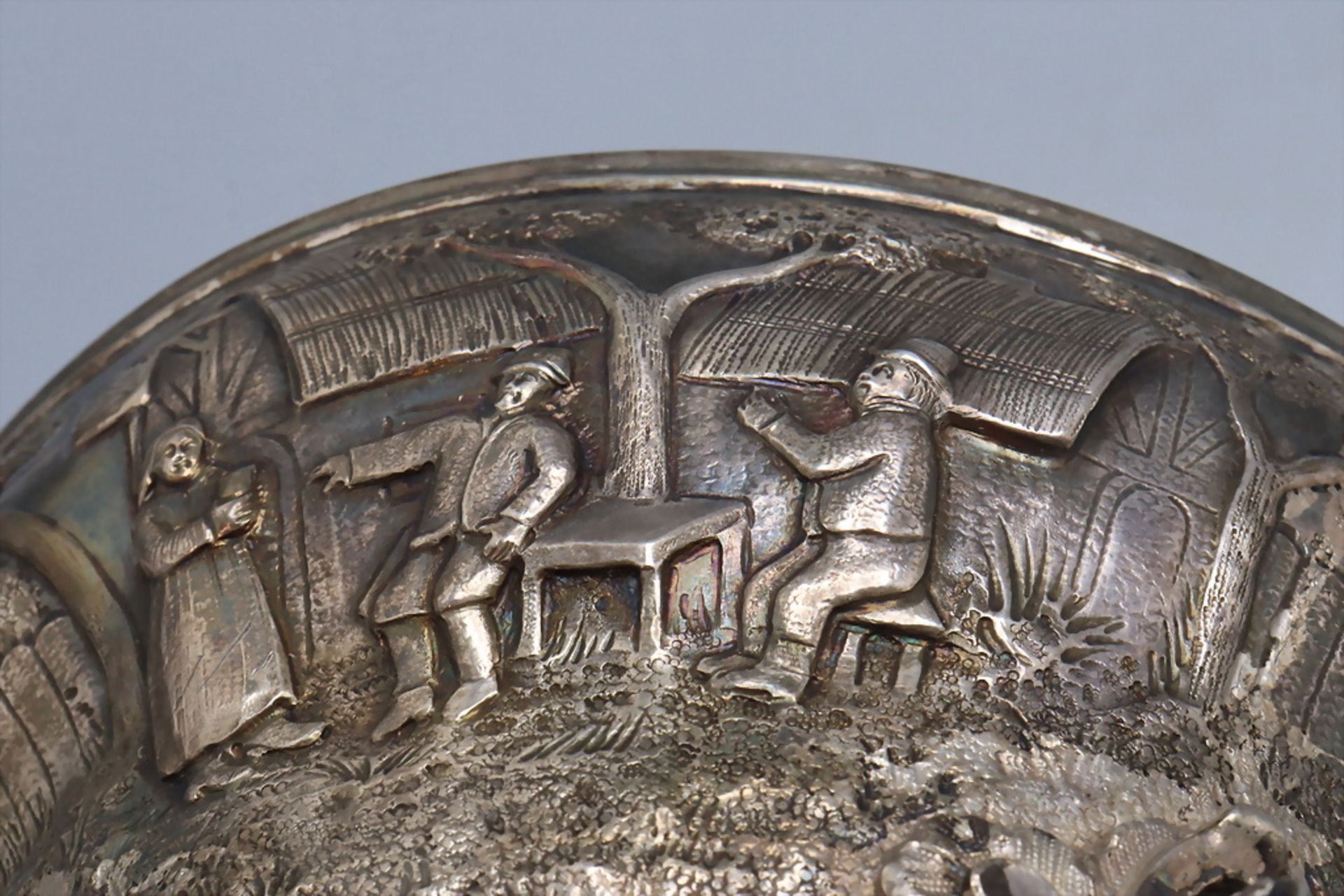 Silberschale / A silver bowl, Hessenberg, 19. Jh. - Image 6 of 9